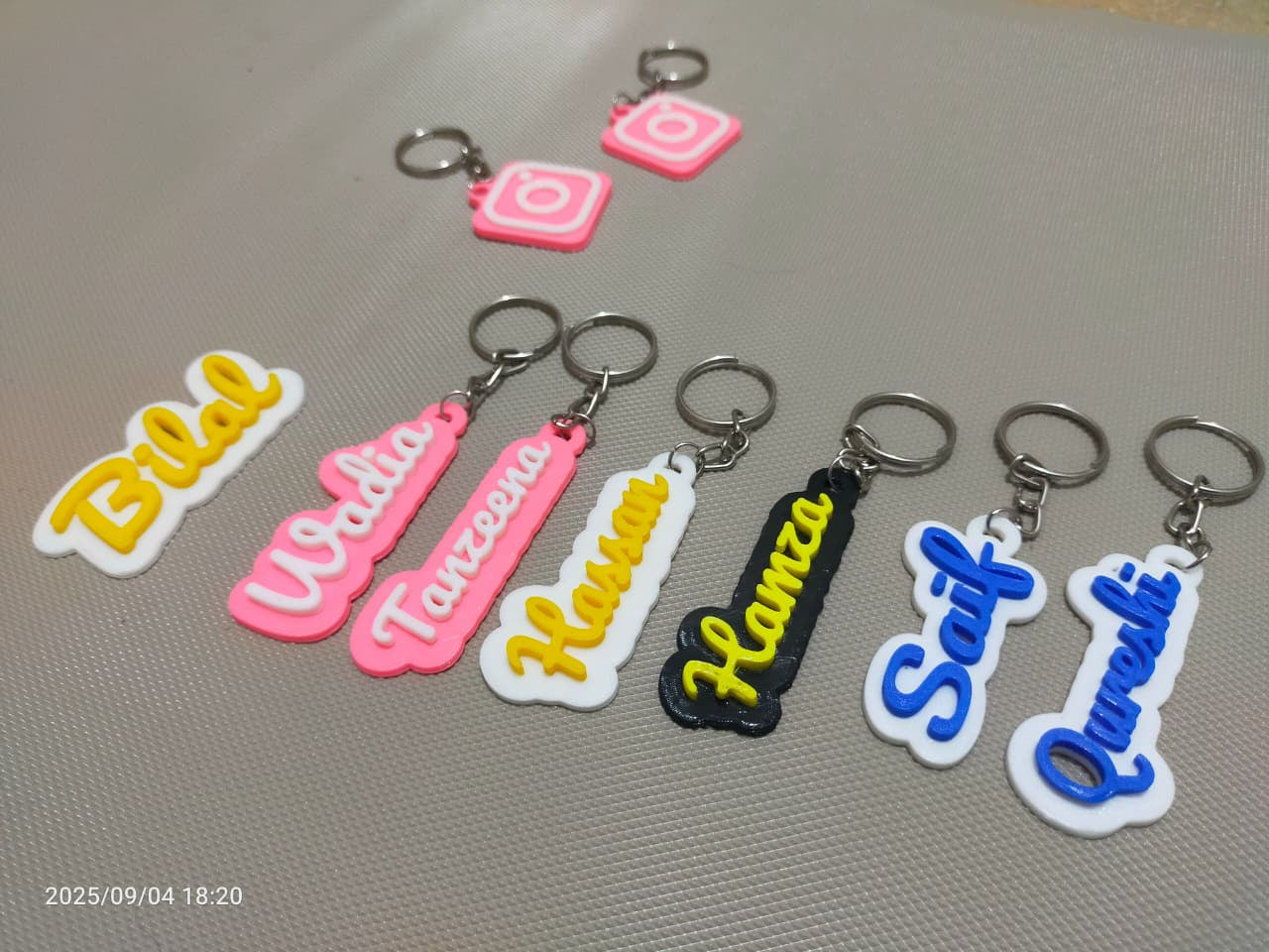 Customized 3D Printed Keychains – Personalized Name & Signature Keychains