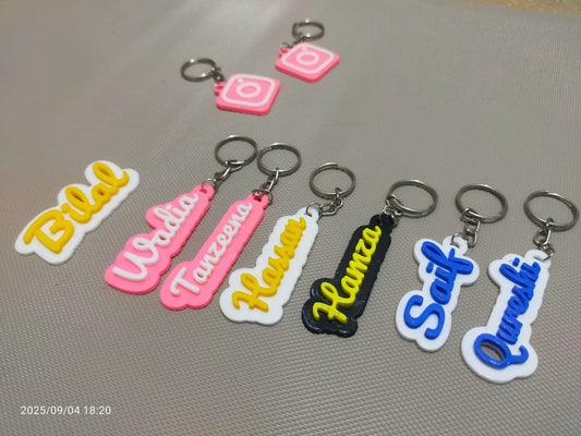 Customized 3D Printed  Keychains – Personalized Name & Signature Keychains