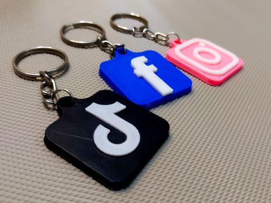Custom NFC Social Media Keychains – Instagram, TikTok, YouTube & More